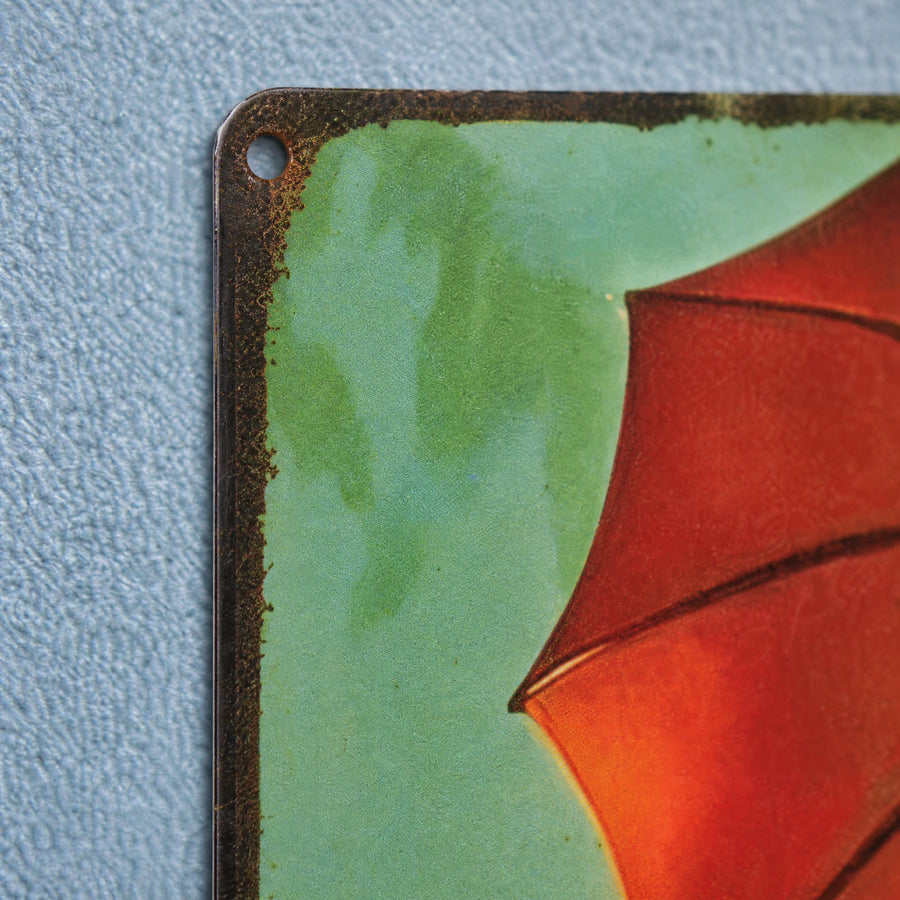 Tableau Vintage Pin-Up - close-up détail matière