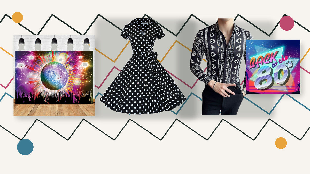 Jackson Pollock et la mode vintage : robe à pois, chemise graphique et affiches colorées sur un rythme de lignes