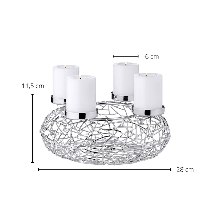 EDZARD Adventskranz Milano Ø 28 cm