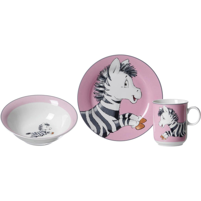 R&B Kindergeschirr Zebra 3tlg