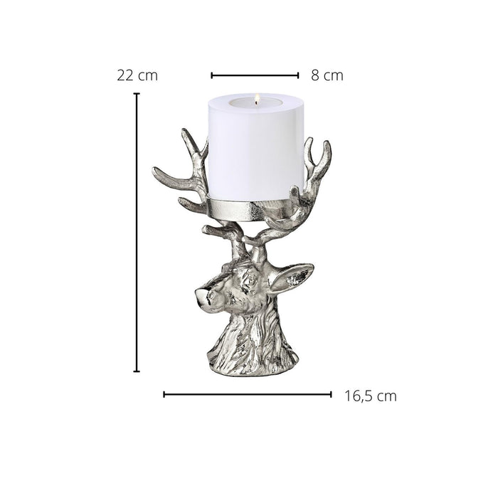 EDZARD Kerzenständer Hirsch Adi H 20 cm