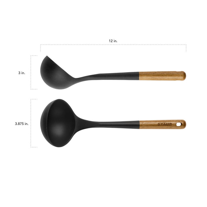 STAUB Suppenkelle, 31 cm | Schwarz | Silikon