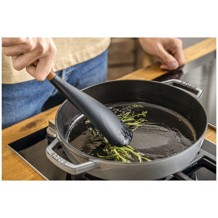 STAUB Mehrzwecklöffel, 30 cm | Schwarz | Silikon