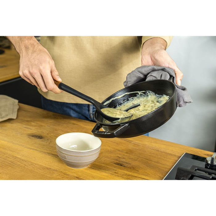 STAUB Servierlöffel, 31 cm | Schwarz | Silikon