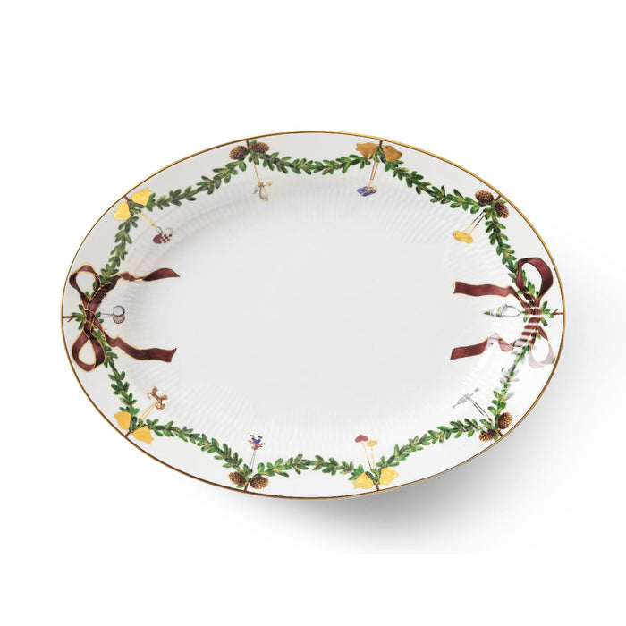 Royal Copenhagen Servierplatte oval 34 cm