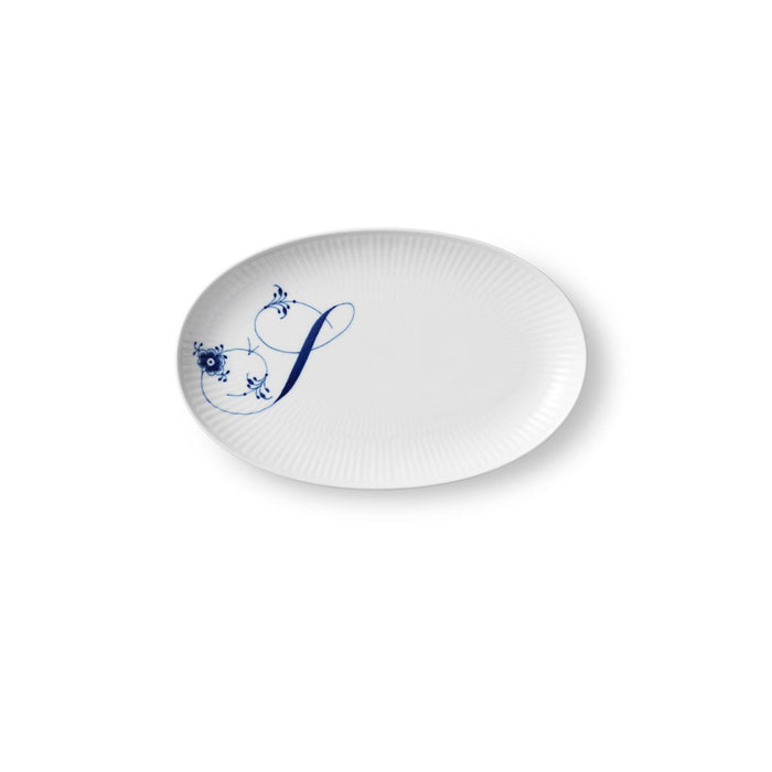 Royal Copenhagen Alphabet Oval Asiette, S, 23,5 cm