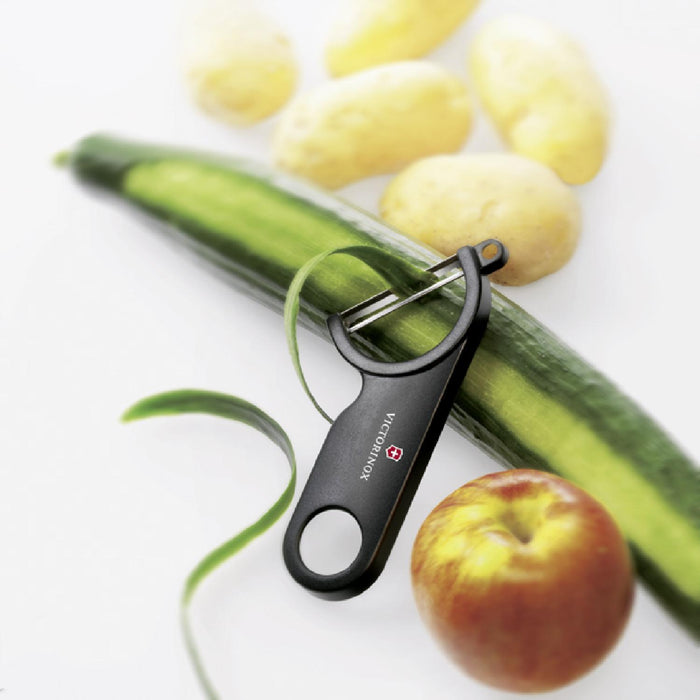 Victorinox Sparschäler, schwarz, rostfrei