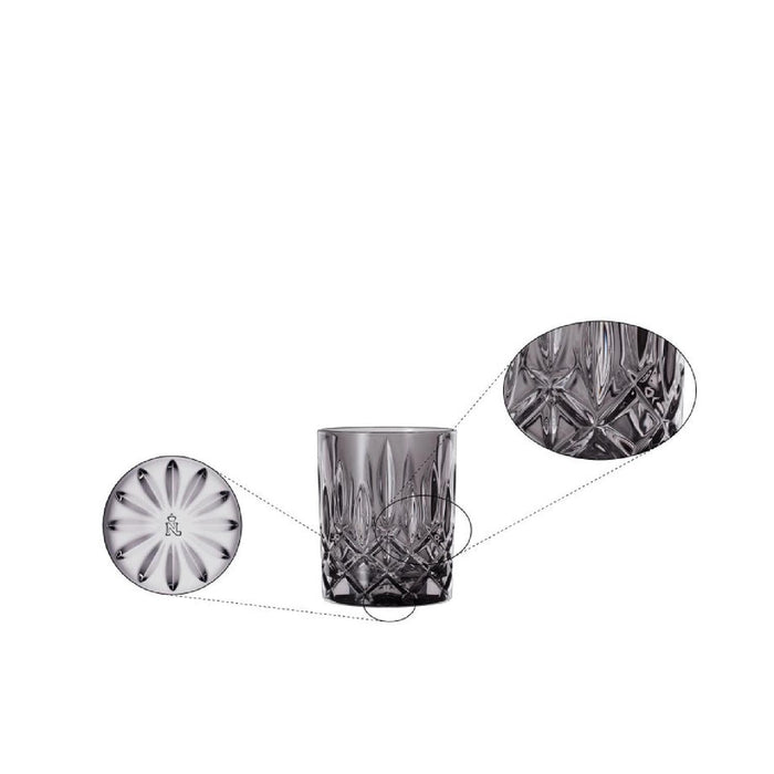 Nachtmann Noblesse Whiskyglas, Whiskybecher smoke, 2er-Set