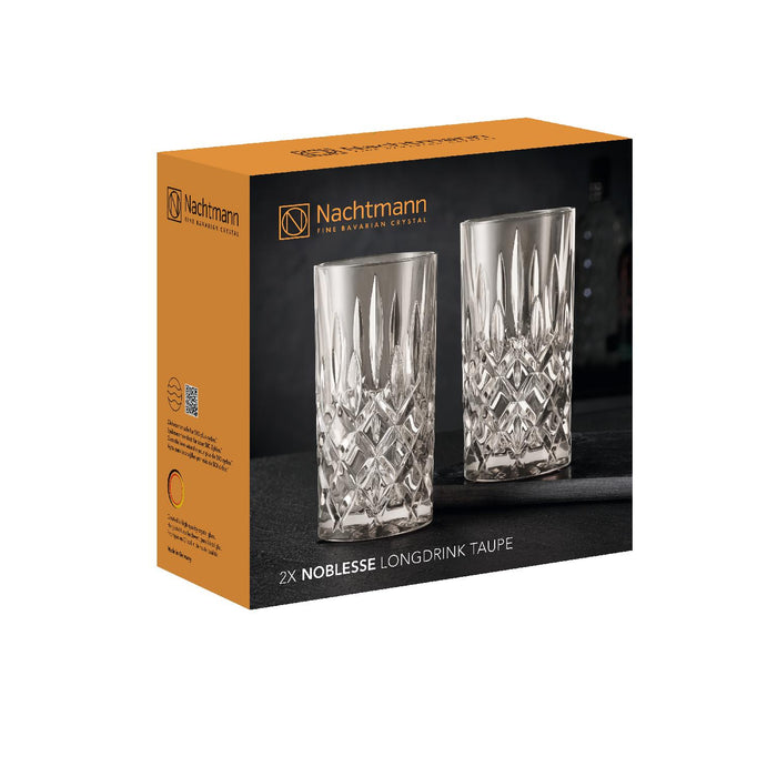 Nachtmann Longdrink TAUPE Noblesse, 2er Set