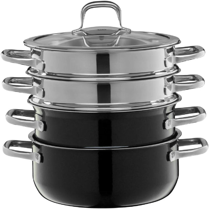 Silit Topf- Set Compact Black 4-teilig