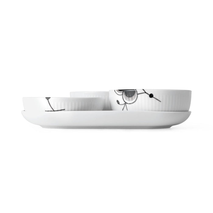 Royal Copenhagen Servierset 4 teilig