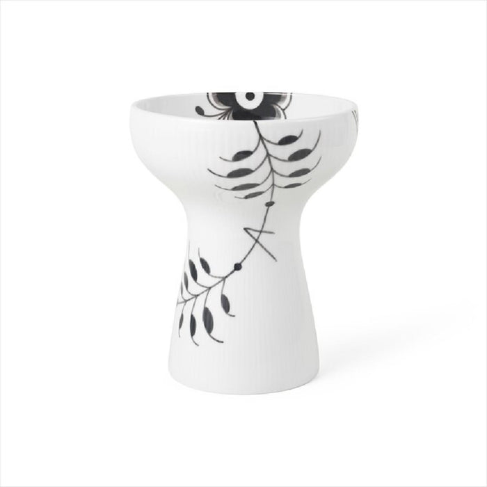 Royal Copenhagen Black Fluted Mega Vase 19cm