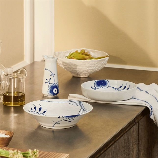 Royal Copenhagen Blue Fluted Mega Plate Deep 21cm