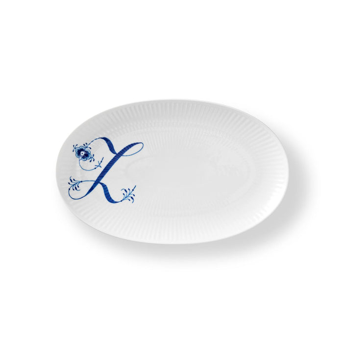 Royal Copenhagen Alphabet Oval Asiette, Z, 23,5 cm