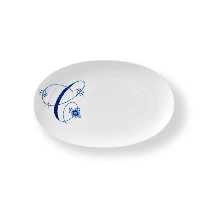 Royal Copenhagen Alphabet Oval Asiette, C, 23,5 cm