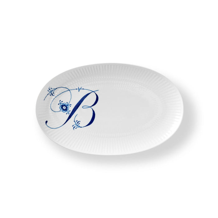 Royal Copenhagen Alphabet Oval Asiette, B, 23,5 cm