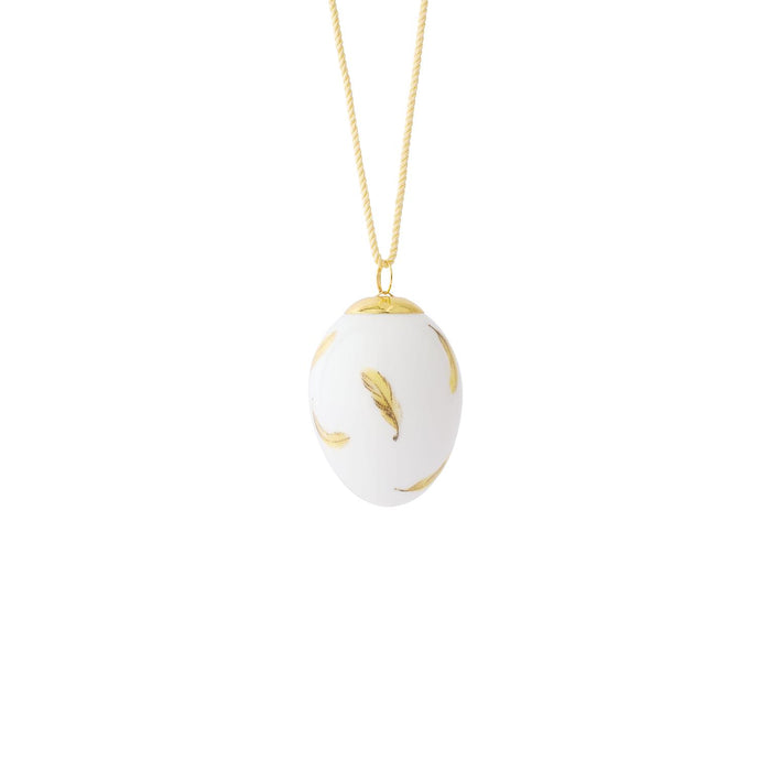 Royal Copenhagen Frühling Ei 2025, Kleine Pirolfedern, 6 cm