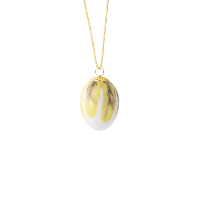 Royal Copenhagen Frühling Ei 2025, Große Pirolfedern, 6 cm