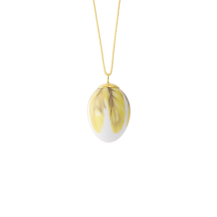 Royal Copenhagen Frühling Ei 2025, Große Pirolfedern, 6 cm