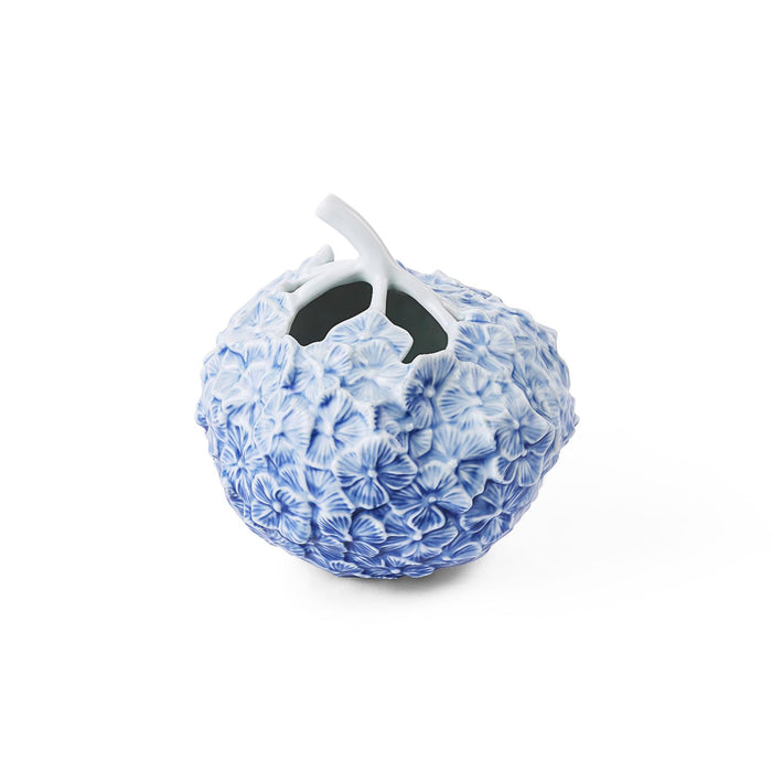 Royal Copenhagen Hortensien-Vase - Blau groß