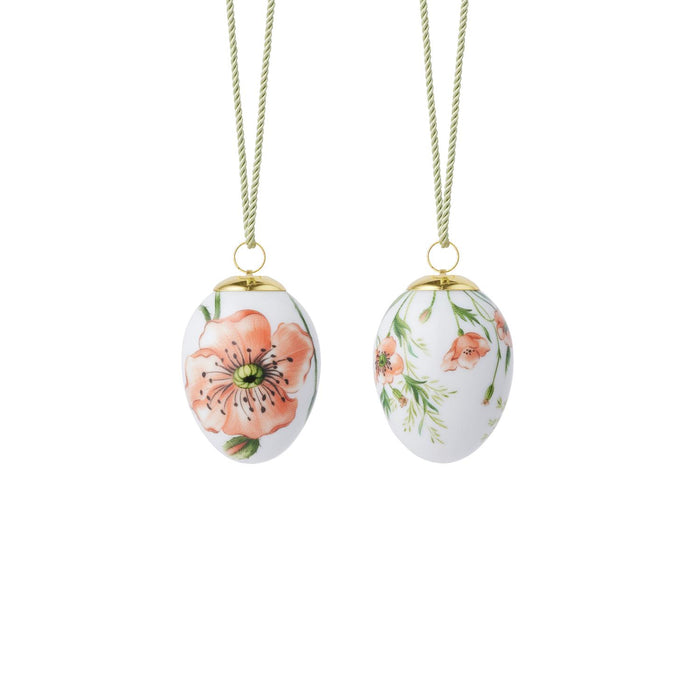 Royal Copenhagen Frühling 2026 Ei Mohnblumen, 6 cm, 2 Stk.