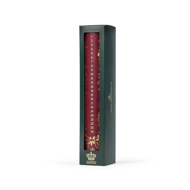 Royal Copenhagen Star Fluted Adventskerze, Rot, 25 cm