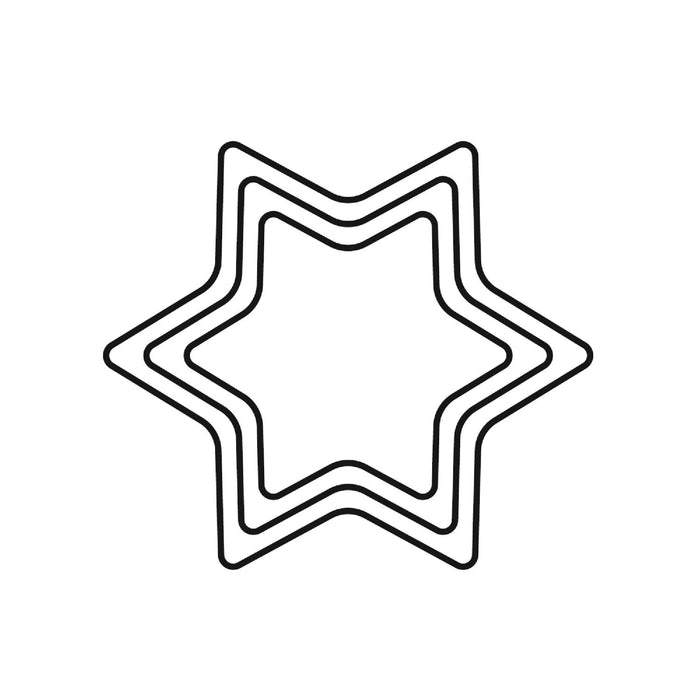 Kaiser Terrassen-Ausstechform-Set 3-teilig Stern