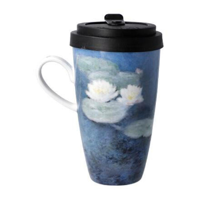 Goebel Monet - Seerosen am Abend Künstlertasse mit Deckel