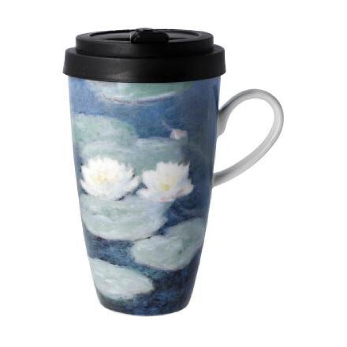 Goebel Monet - Seerosen am Abend Künstlertasse mit Deckel