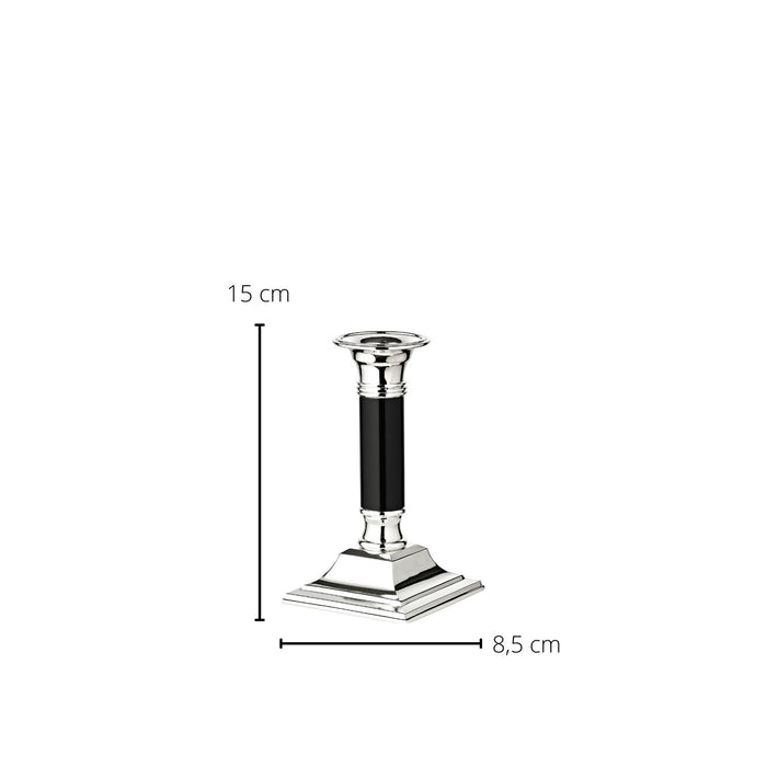 EDZARD Leuchter Lincoln schwarz H 15 cm