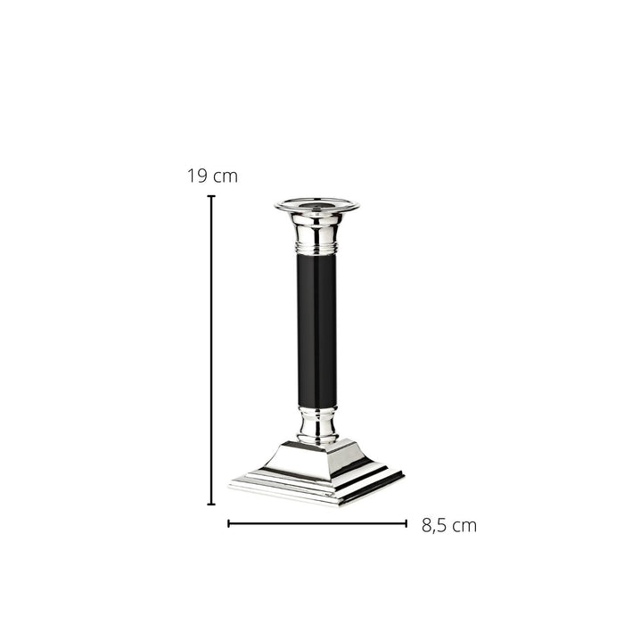 EDZARD Leuchter Lincoln schwarz H 19 cm