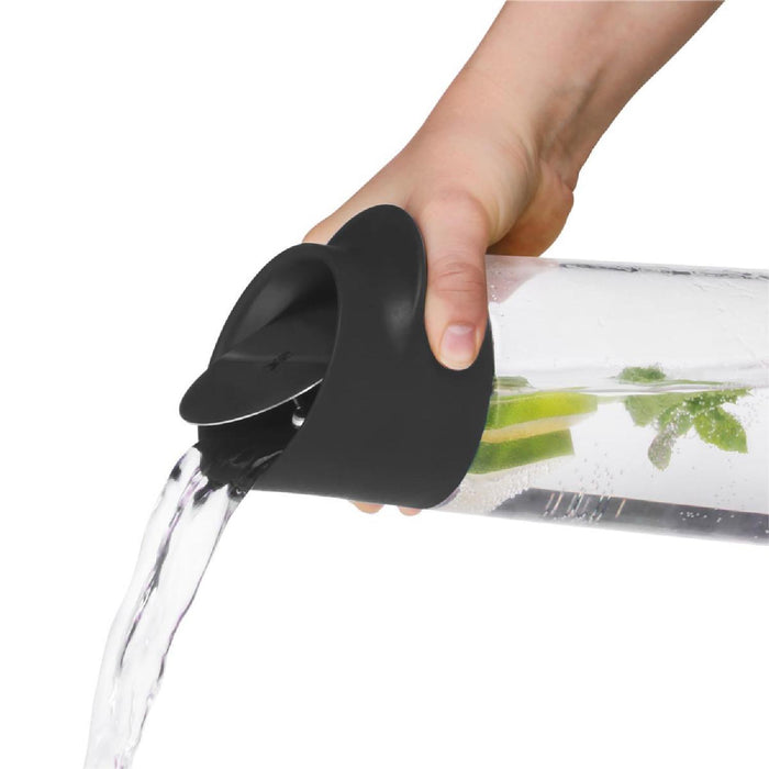 WMF Wasserkaraffe Nuro, Schwarz mit Fruchtspieß