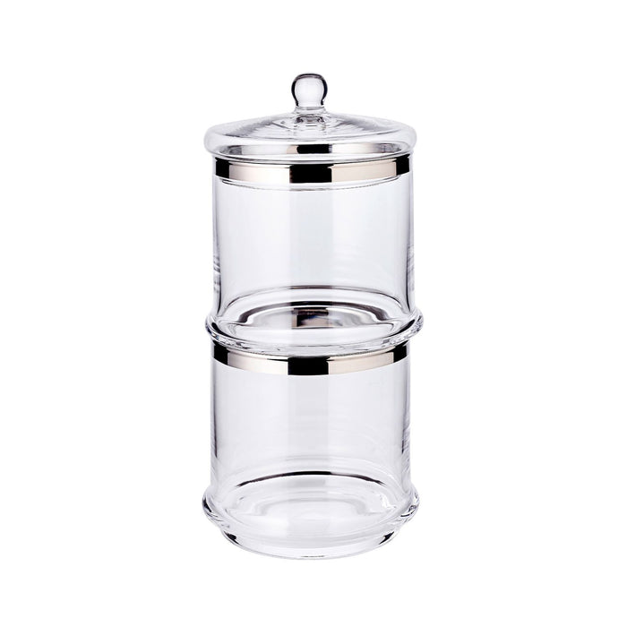 EDZARD Glasdose Lia mit Deckel, 3teilig H 29 cm