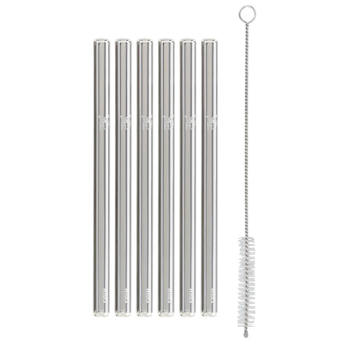WMF Glastrinkhalme 6tlg. 150 mm inkl. Bürste