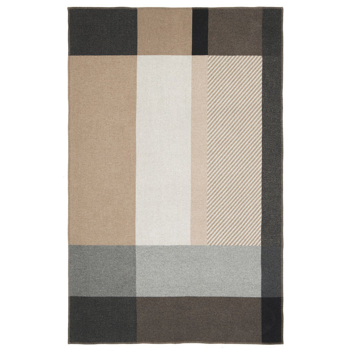 Eagle Products Decke MONTREAL, 135x205 cm, schwarz, d´natural, m´grau, weiß