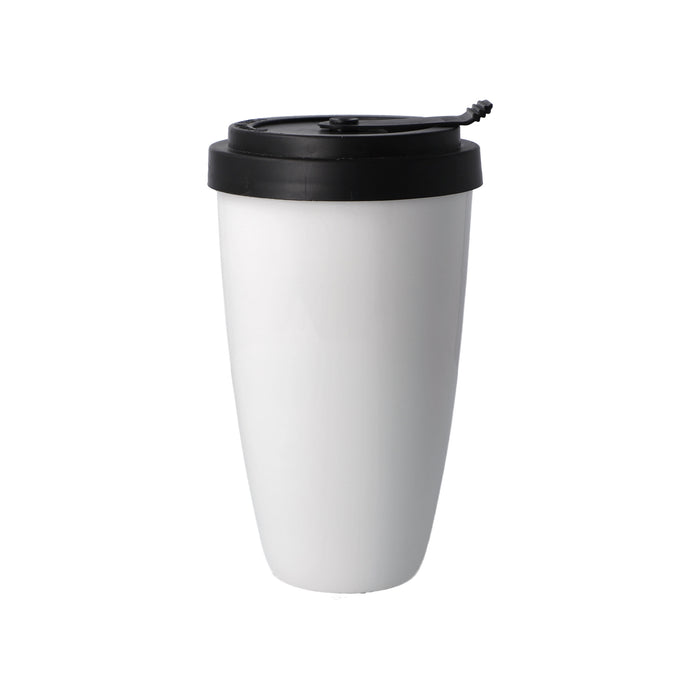 Kaiser weiß mit Henkel Künstlertasse mit Deckel
