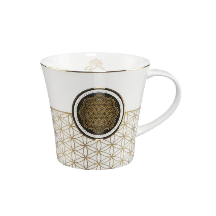 Goebel Blume des Lebens weiß Coffee-/Tea Mug
