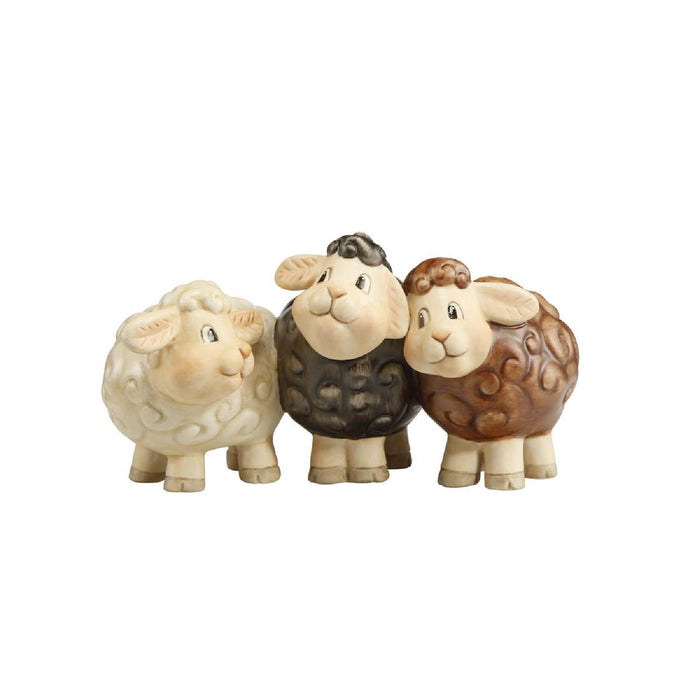 Goebel Weihnachtsmann Schafe Susi, Fina und Rune - Figur
