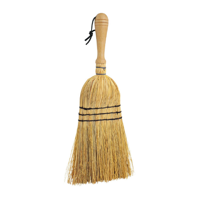 Redecker Reisstrohbrosse mit Holzgriff, 3-Naht, schwarz