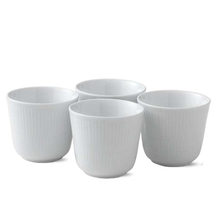 Royal Copenhagen White Fluted Thermobecher 26cl 4 Stück