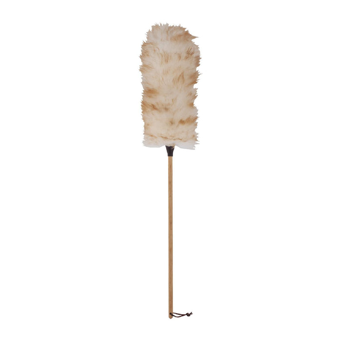 Redecker Lammfellwedel, unbehandelter Holzstiel, 70 cm