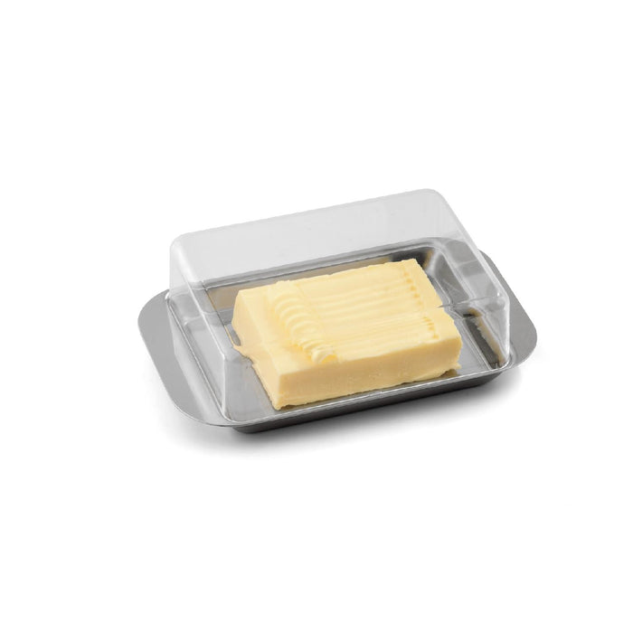Weis Butterdose Kunststoff / Edelstahl - 1/2 Pfund für 250 g