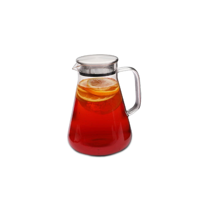 Weis Teekanne aus Borosilikatglas mit Filter im Deckel 1,2 L