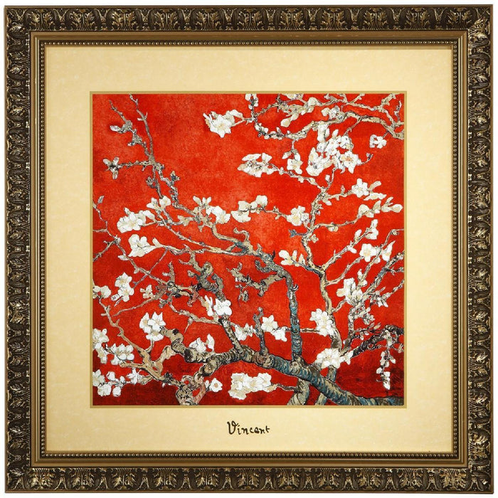 Goebel Vincent van Gogh - Mandelbaum rot Wandbild