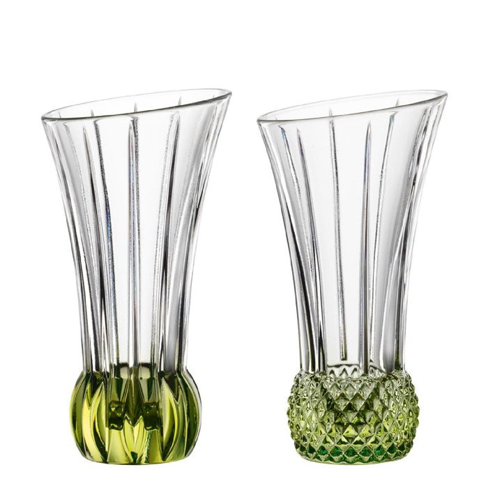 Nachtmann Spring Tischvasen lime, gemischte Designs, 2er-Set