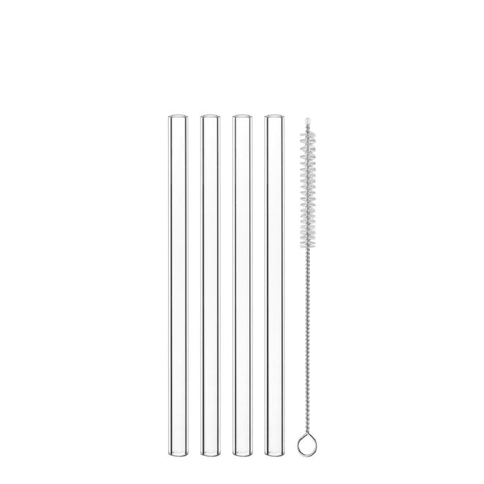 Glastrinkhalm 15cm Set/4