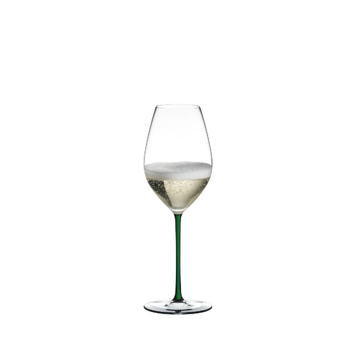 RIEDEL Fatto A Mano Champagner Weinglas - Grün