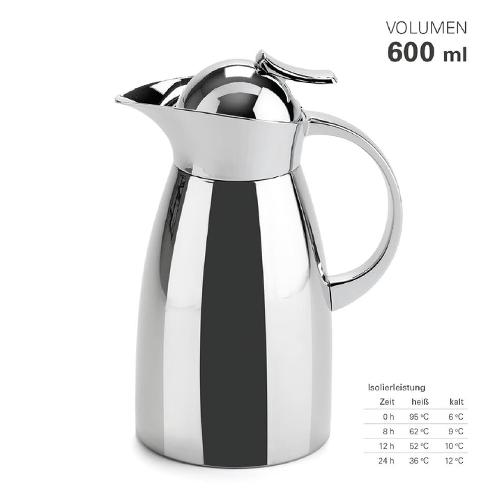 Weis Isolierkanne Edelstahl doppelwandig 0,6 L