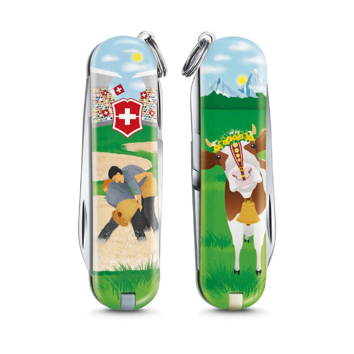 Victorinox Classic, 58 mm, "Swiss Wrestling"