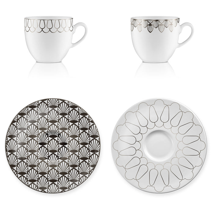 Goebel First.Platin Kaffeetassen Set